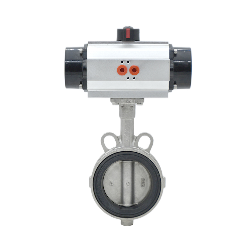 不锈钢对夹式气动蝶阀